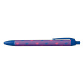 Noir Stylo coeurs de fierté bisexuelle (Haut)