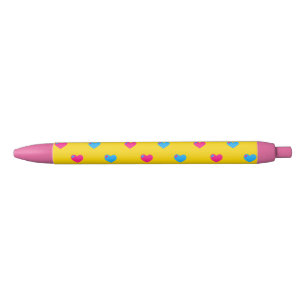 Noir Stylo coeurs Pan Pride