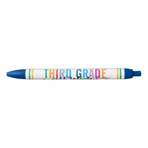 Noir Stylo coloré pour enseignant de troisième année av