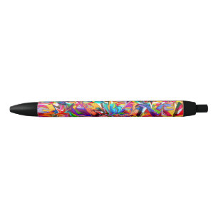 Noir Stylo coloré Trippy psychédélique frais