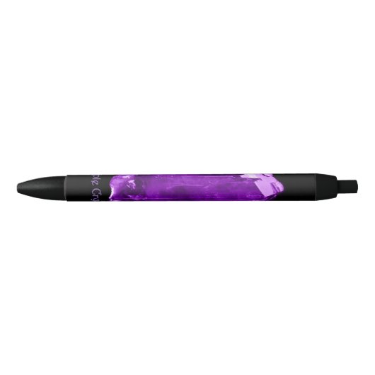 Noir Stylo cristallin pourpre (Devant)
