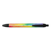 Noir Stylo D de rayure d'arc-en-ciel de lavage (Dos)