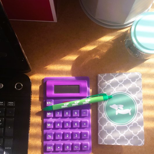 Noir Stylo Dachshund Vert