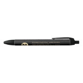 Noir Stylo d'affaires Gold Personnalisé (Haut)