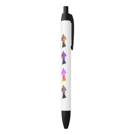 Noir Stylo d'amoureux de les chats : "Amour pour le (Bas (Vertical))