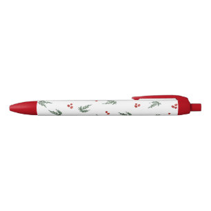Noir Stylo d'arbre et de Noël de baies