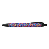 Noir Stylo d'art fractal vibrant (Haut)