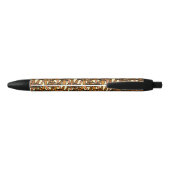 Noir Stylo d'automne rétro (Dos)