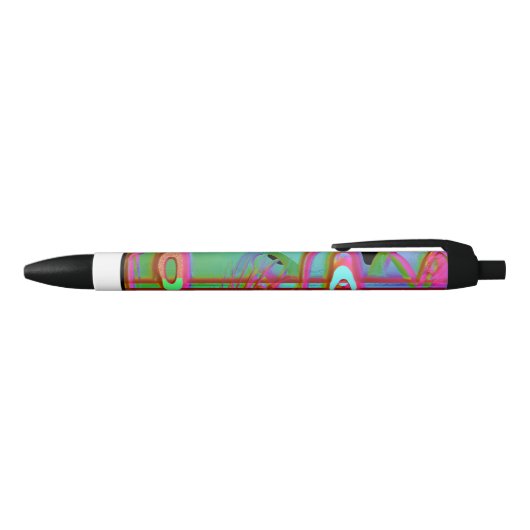 Noir Stylo de bascule Abstrait (Haut)