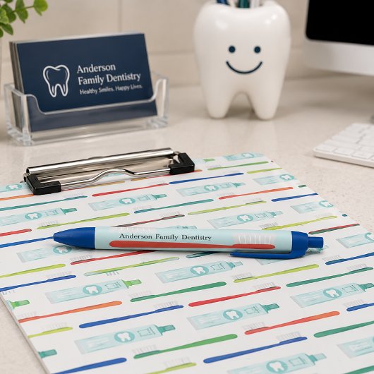 Noir Stylo de bureau dentaire personnalisé