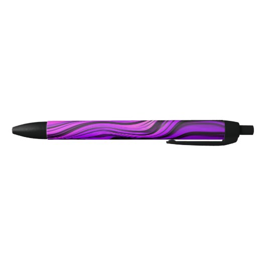 Noir Stylo de conception abstrait violet (Bas)