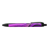 Noir Stylo de conception abstrait violet (Haut)