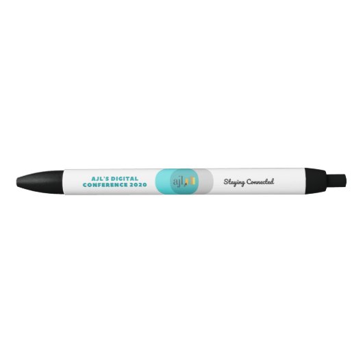 Noir Stylo de conférence numérique AJL 2020 (Devant)