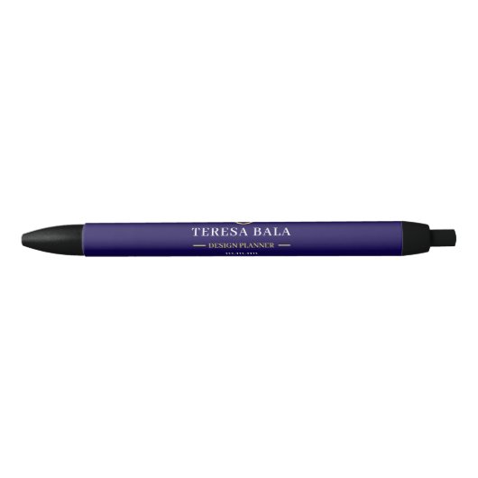 Noir stylo de construction,stylo or marine,marque comme (Devant)