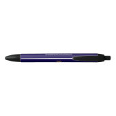 Noir stylo de construction,stylo or marine,marque comme (Dos)