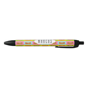 Noir Stylo de coutume de hot dogs