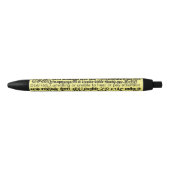Noir Stylo de Deafenition en jaune (Devant)
