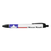 Noir Stylo de drapeau du Texas (Haut)