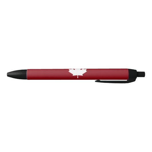 Noir Stylo de feuille d'érable du Canada - couleurs (Bas)