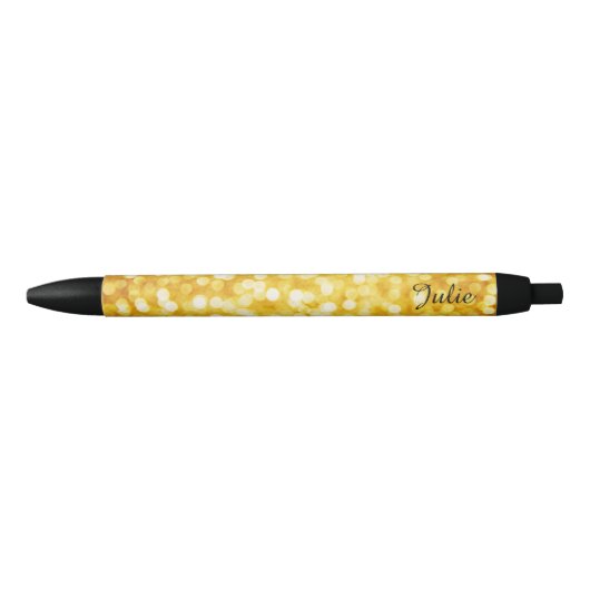 Noir Stylo de golf moderne (Devant)
