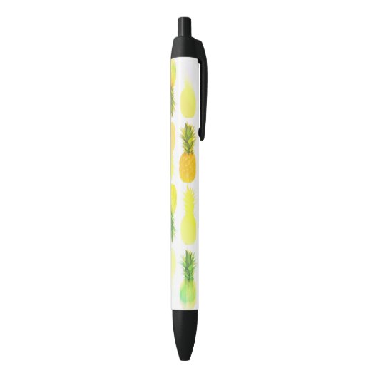 Noir Stylo de lueur d'ananas (Bas (Vertical))