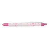 Noir Stylo de motif de princesse et de château (Devant)