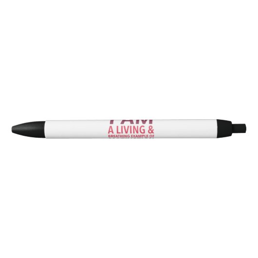 Noir Stylo de motivation typographique (Devant)