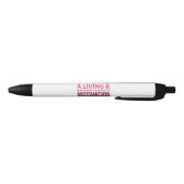 Noir Stylo de motivation typographique (Bas)
