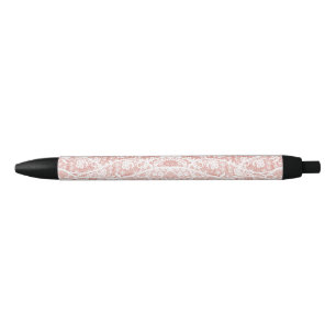 Noir Stylo de pêche en dentelle blanche Faux avec fleur