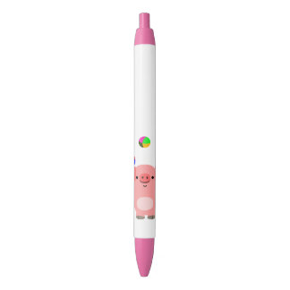 Noir Stylo de porc de jonglerie mignon de bande