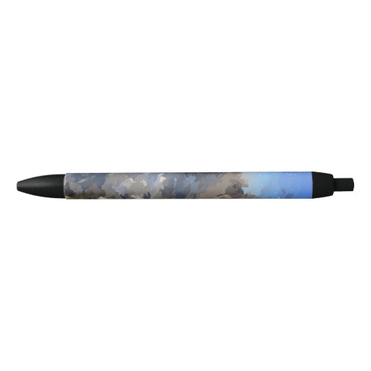 Noir Stylo de scène de rivière (Devant)