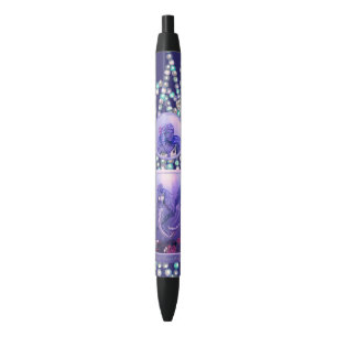 Noir Stylo de sirène d'océan violet