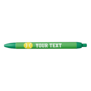 Noir Stylo de sport de balle jaune personnalisé Ajou