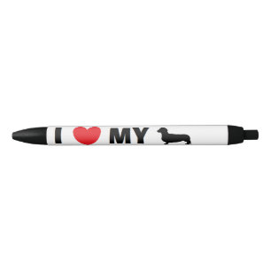 Noir Stylo de "teckel"