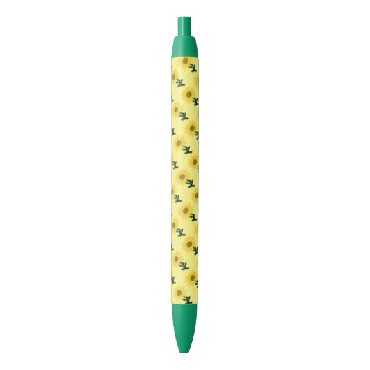 Noir Stylo de tournesol de patchwork (devant Vertical)