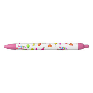 Noir Stylo d'écriture de célébration de joyeux