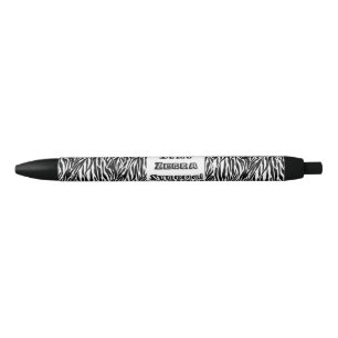Noir Stylo d'écriture de zèbre