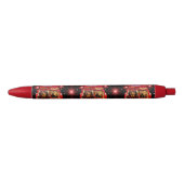 Noir Stylo d'écriture juste accroché (Devant)