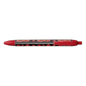 Noir Stylo d'écriture juste accroché (Dos)