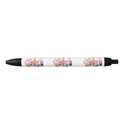 Noir Stylo d'écriture pour personnes âgées (Devant)