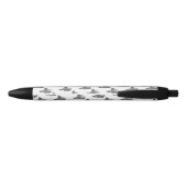 Noir Stylo d'écriture Rose violet foncé (Dos)