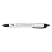 Noir Stylo d'église avec logo (Bas)