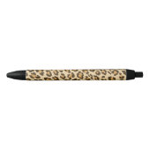 Noir Stylo d'empreinte de léopard (Devant)