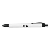 Noir Stylo d'empreinte de patte d'amour (Haut)