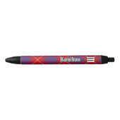 Noir Stylo d'encre Clan Hamilton Red Tartan (Devant)