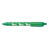 Noir Stylo d'encre Dachshund long cheveux vert (Bas)