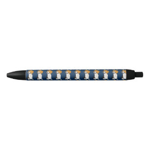 Noir Stylo d'encre de chiot de beagle d'amusement