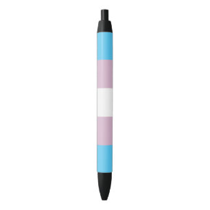 Noir Stylo d'encre de drapeau de transsexuel