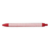 Noir Stylo d'encre KNIT DE LIGNE ROUGE (Devant)