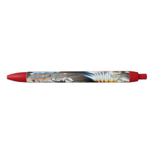 Noir Stylo d'encre noire à arc en ciel